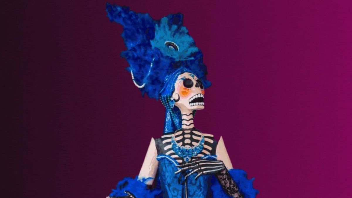 Detalle del altar de muertos de 2024