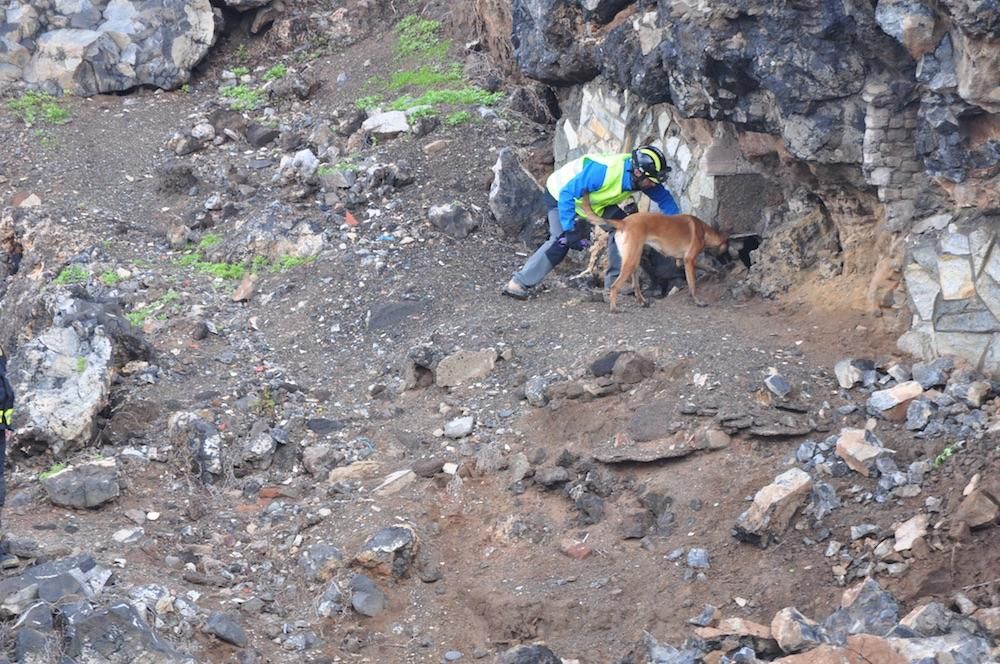 Derrumbe en La Isleta.