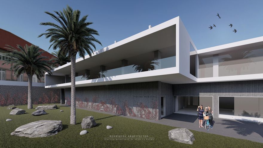 Recreación del exterior de las instalaciones.