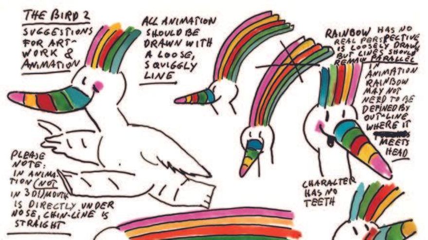 Así se diseñó Curro, el pájaro con un arcoiris en la cabeza que fue mascota de la Expo'92 de Sevilla