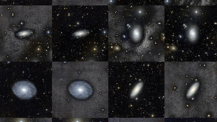 Imágenes profundas de ocho galaxias análogas a la Vía Láctea del proyecto BEARD.