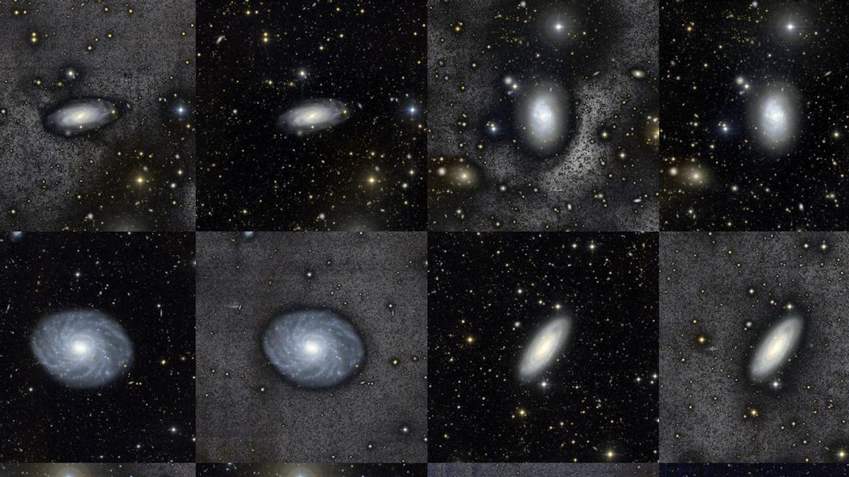 Imágenes profundas de ocho galaxias análogas a la Vía Láctea del proyecto BEARD.