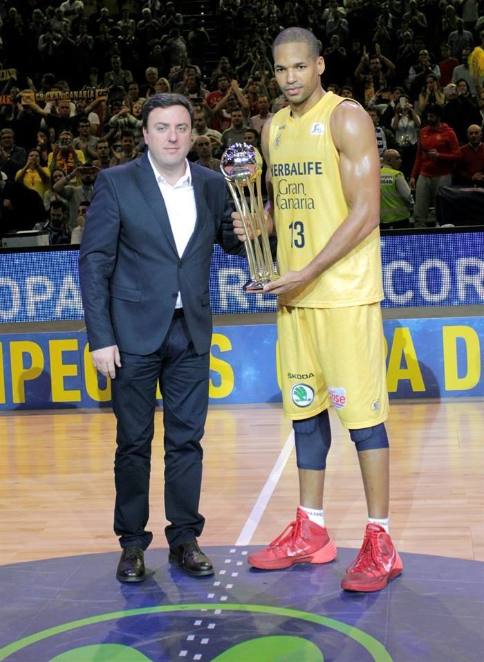 Partido de la final de la Copa del Rey 2016 entre el Herbalife Gran Canaria y el Real Madrid. Efe.