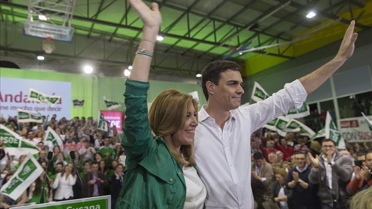 Pedro Sánchez y Susana Díaz. / EFE.