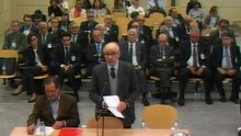 Intervención este martes del expresidente de Bankia Rodrigo Rato durante la sesión del juicio que se sigue en la Audiencia Nacional por la salida a Bolsa de la entidad.