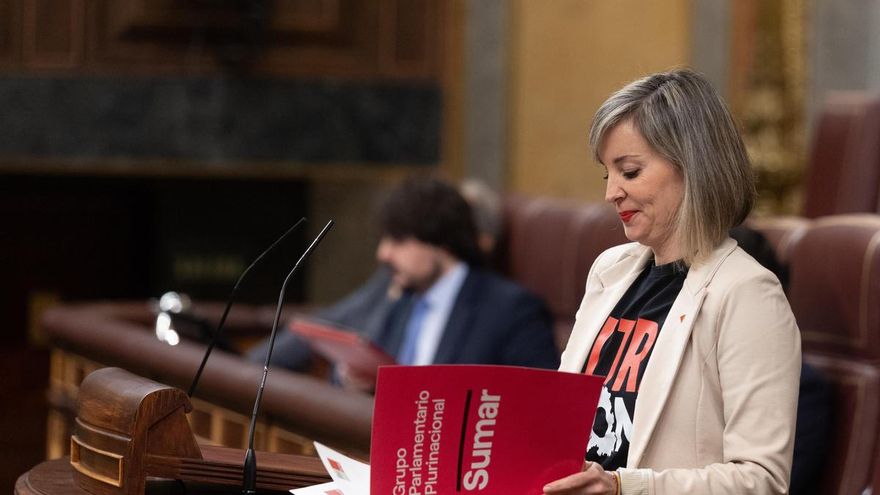 La portavoz de Sumar en el Congreso, Verónica Barbero.