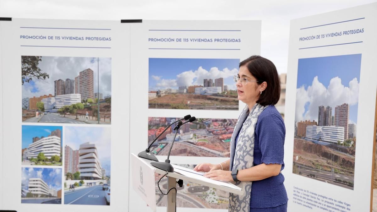 La alcaldesa de Las Palmas anuncia la construcción de 115 nuevas viviendas públicas de alquiler asequible con fondos municipales