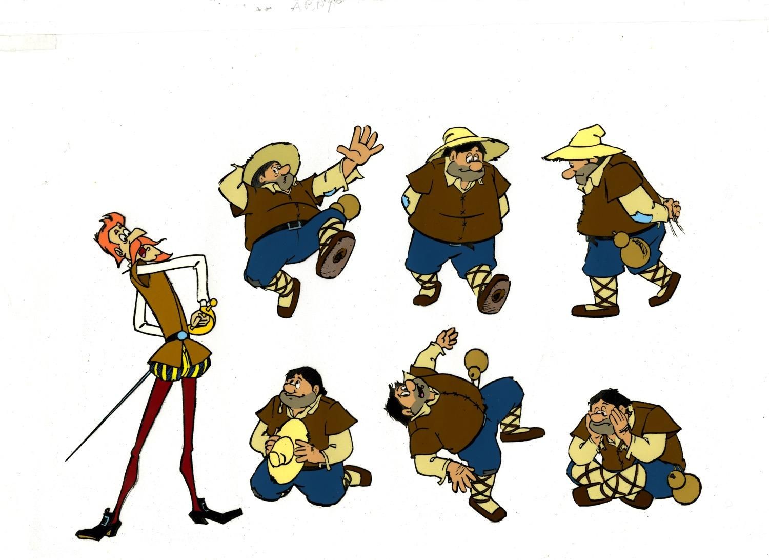 Dibujos de Cruz Delgado para la serie 'Don Quijote de la Mancha'