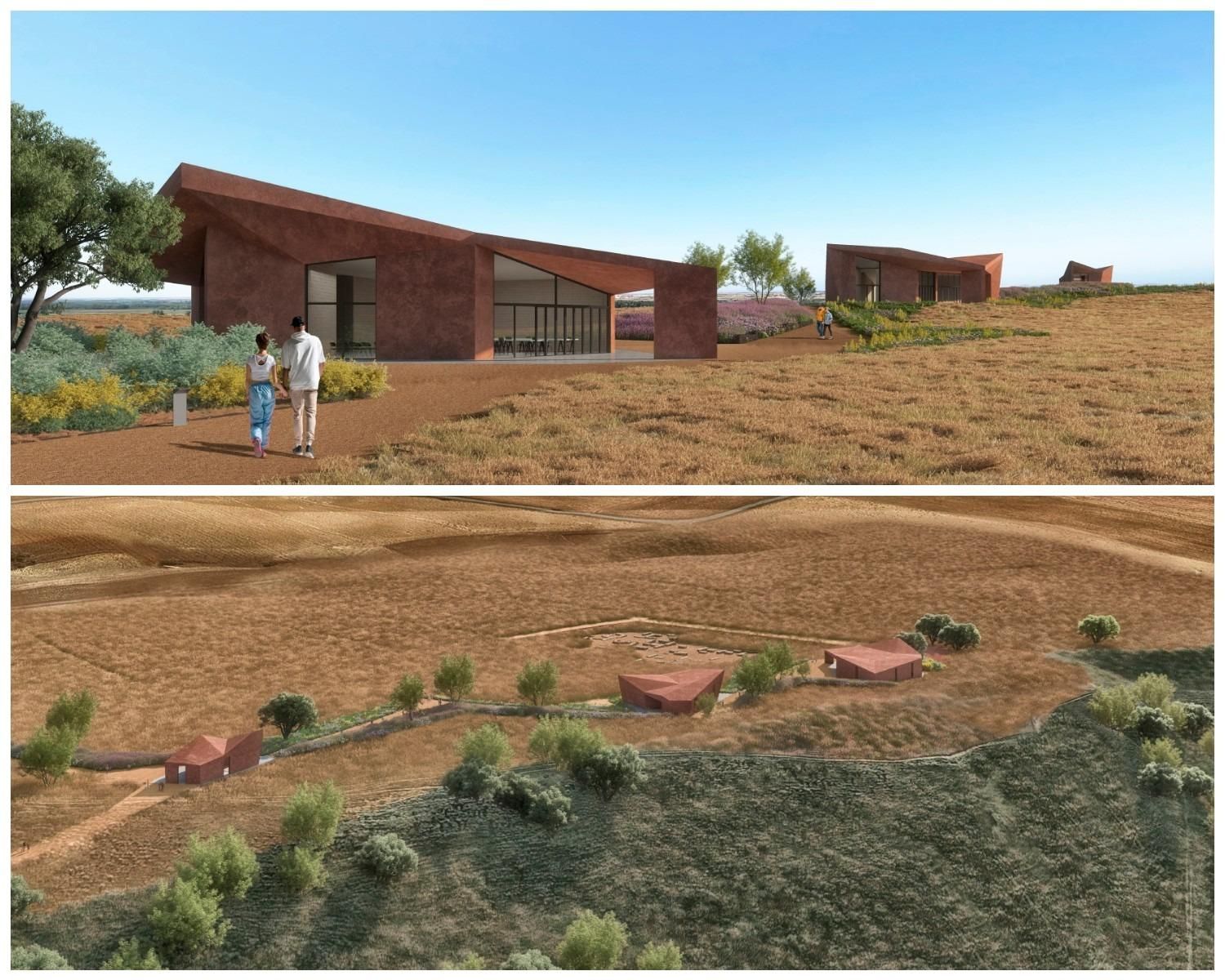 Recreación del Centro Arqueológico de la Ciudad de Lancia, antes de la modificación.