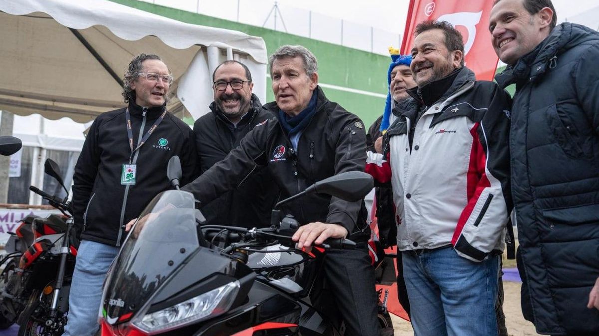 Alberto Núñez Feijóo este viernes en Motauros, Tordesillas.