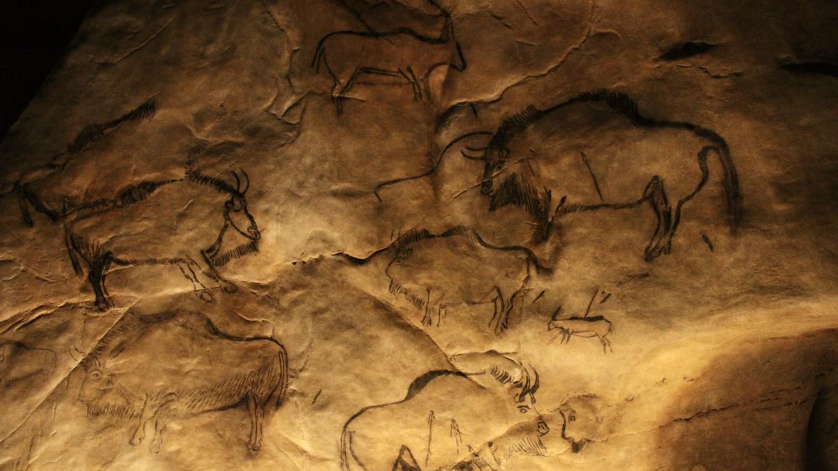 Fauna paleolítica. La Cueva de Niaux es una de las más importantes del arco Franco Cantábrico.