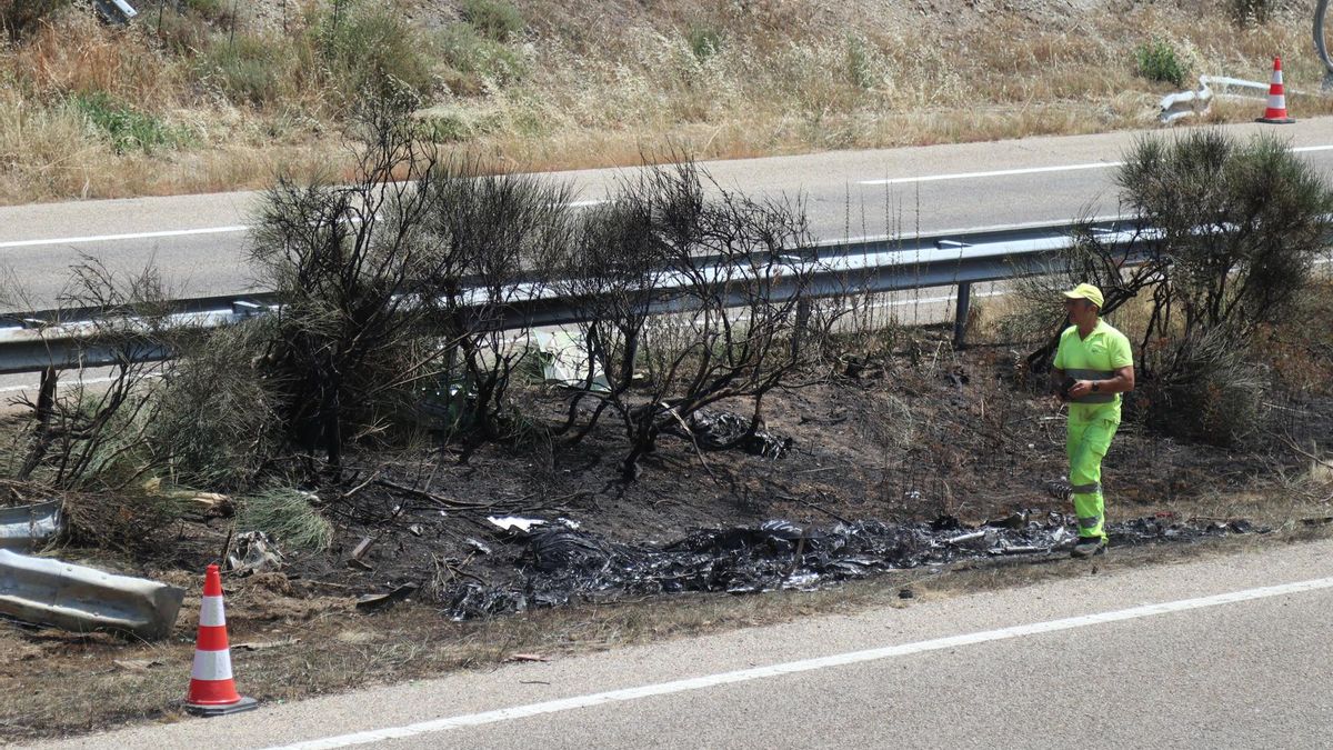 Lugar del accidente donde Diogo Jota y su hermano han perdido la vida