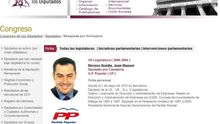 Currículum oficial del Congreso de los Diputados de Juan Manuel Moreno Bonilla (2000-2004)