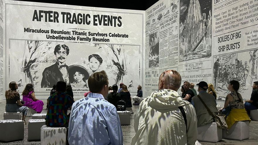 En tercera clase y sin billete de vuelta: las historias de pasajeros del Titanic reviven en Madrid con una exposición inmersiva