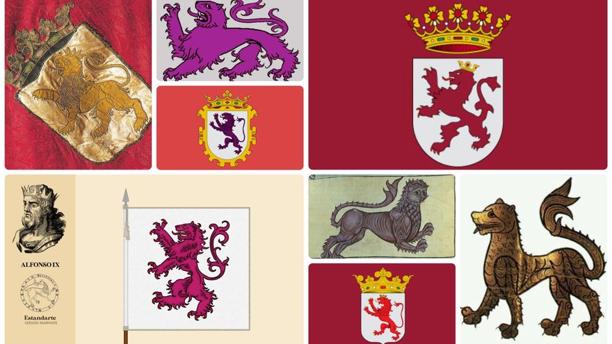 El caos de la bandera de León: una enseña sin normativa institucional de colores y diseño de tradición castellana