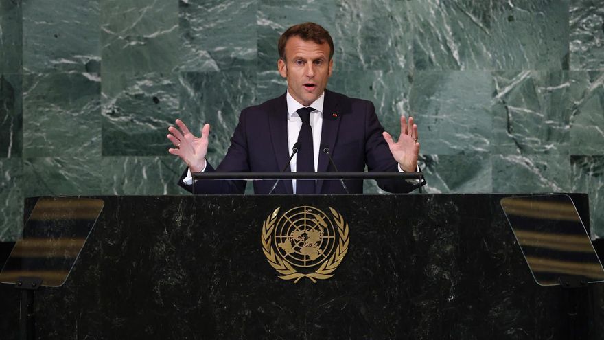Macron dice que Rusia allana el camino para "otras guerras de anexión" en el mundo