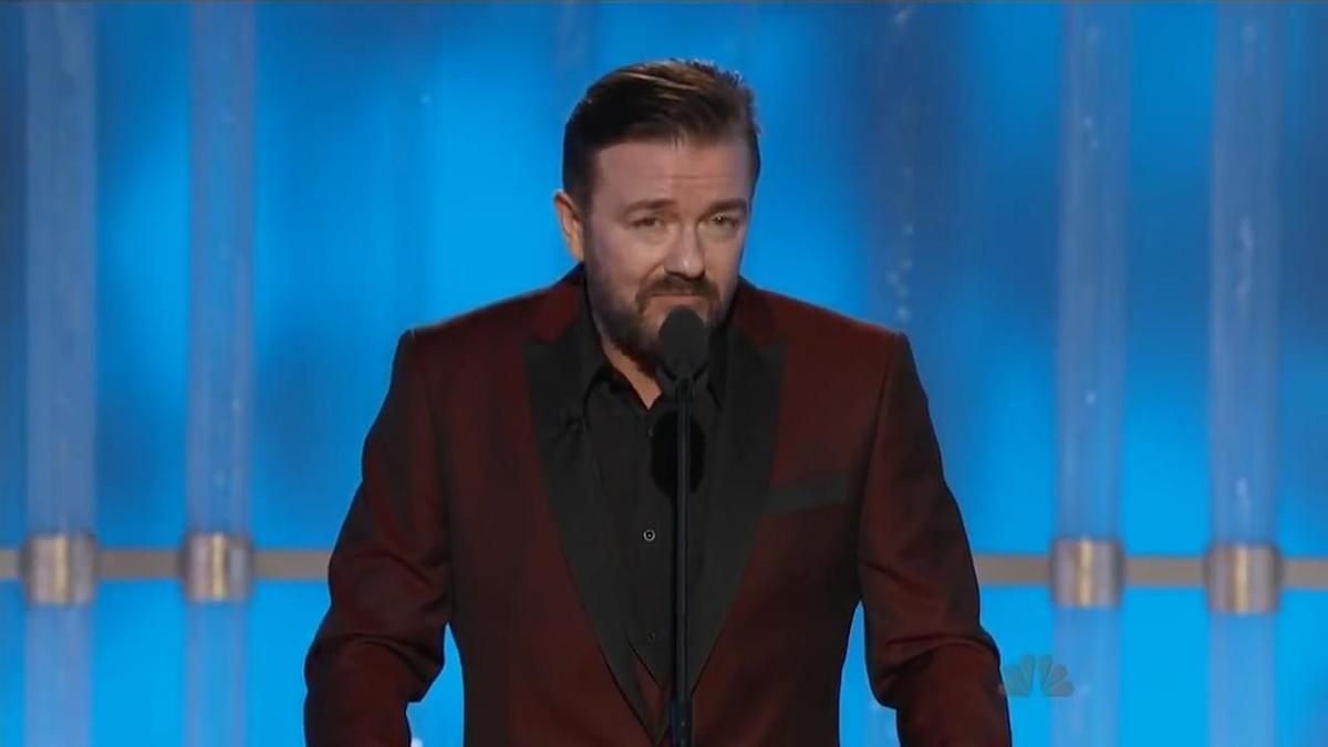 El cómico Ricky Gervais