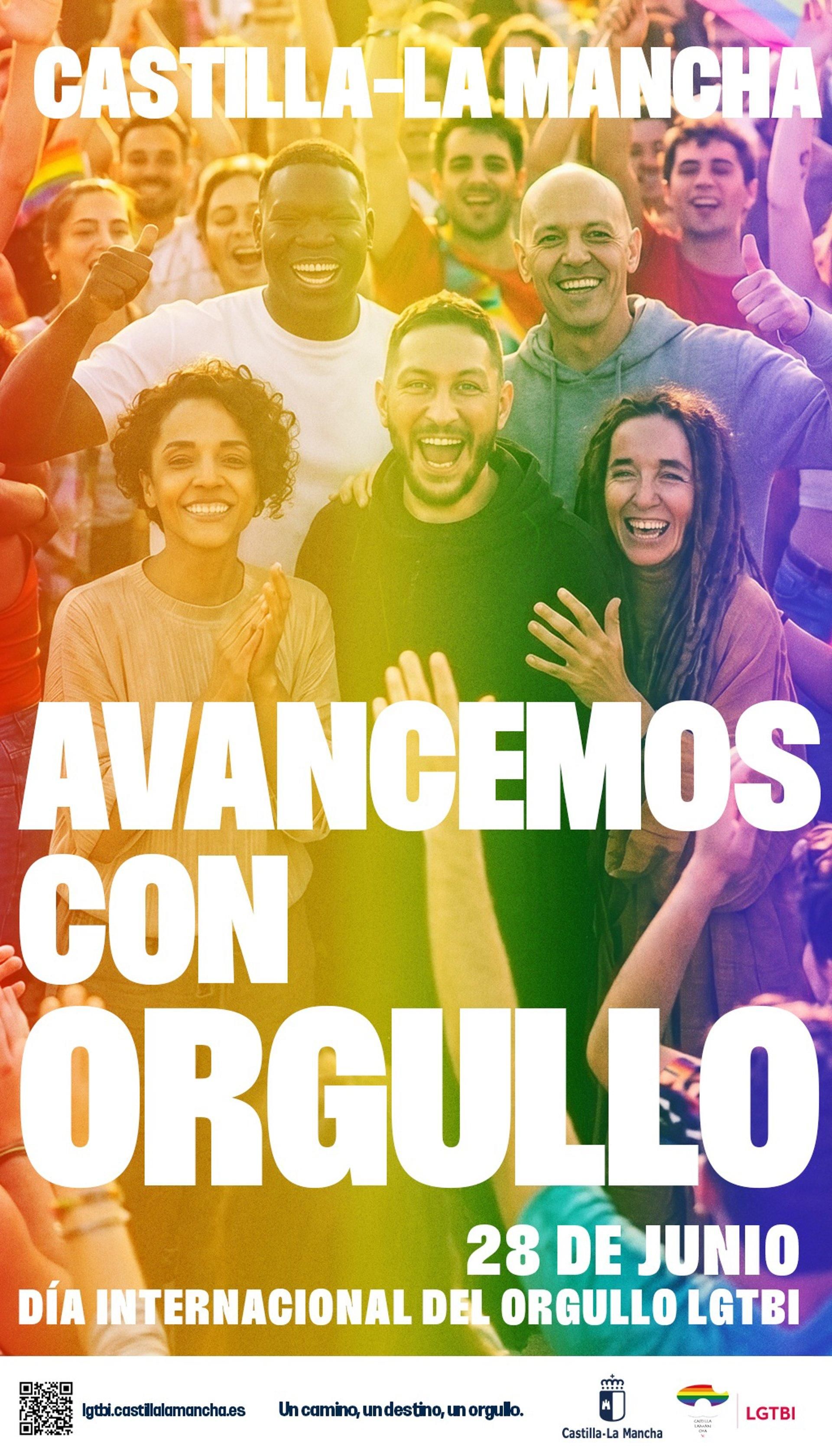 Cartel institucional por el Orgullo LGTBI de Castilla-La Mancha
