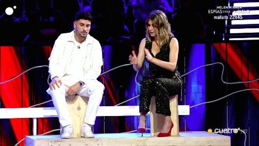 Samu junto a Sandra Barneda