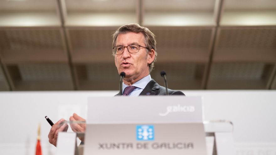Feijóo, tras el Consello de la Xunta.