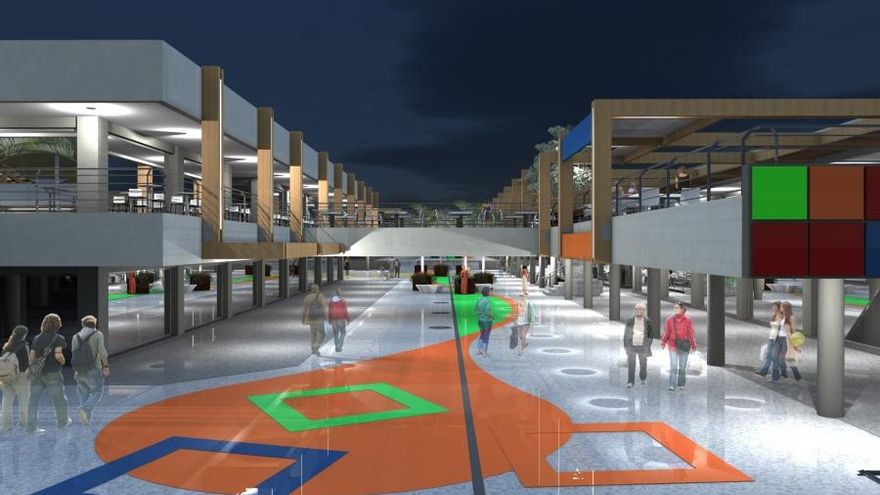 Nueva Canarias reclama la bonificación del IBI para los locales del Centro comercial de Puerto Rico afectados por las obras de remodelación