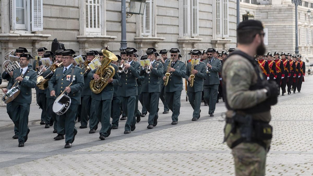 Desfile militar el pasado 2 de mayo en Madrid.