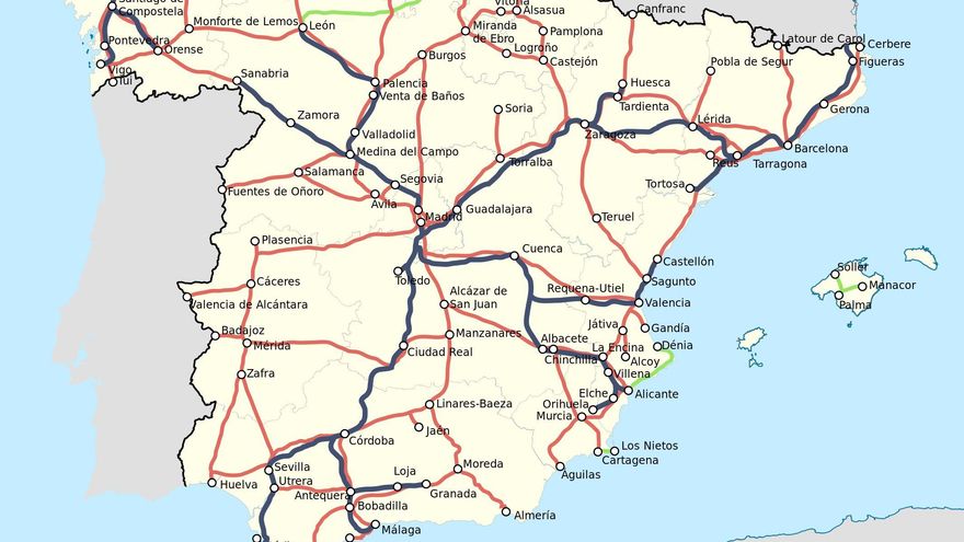 Granada es la única provincia española con salida al mar que no tiene tren en la costa