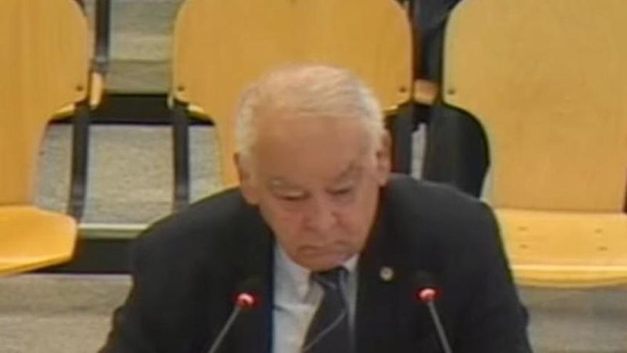 Eugenio Pino, durante su declaración en el juicio de Kitchen