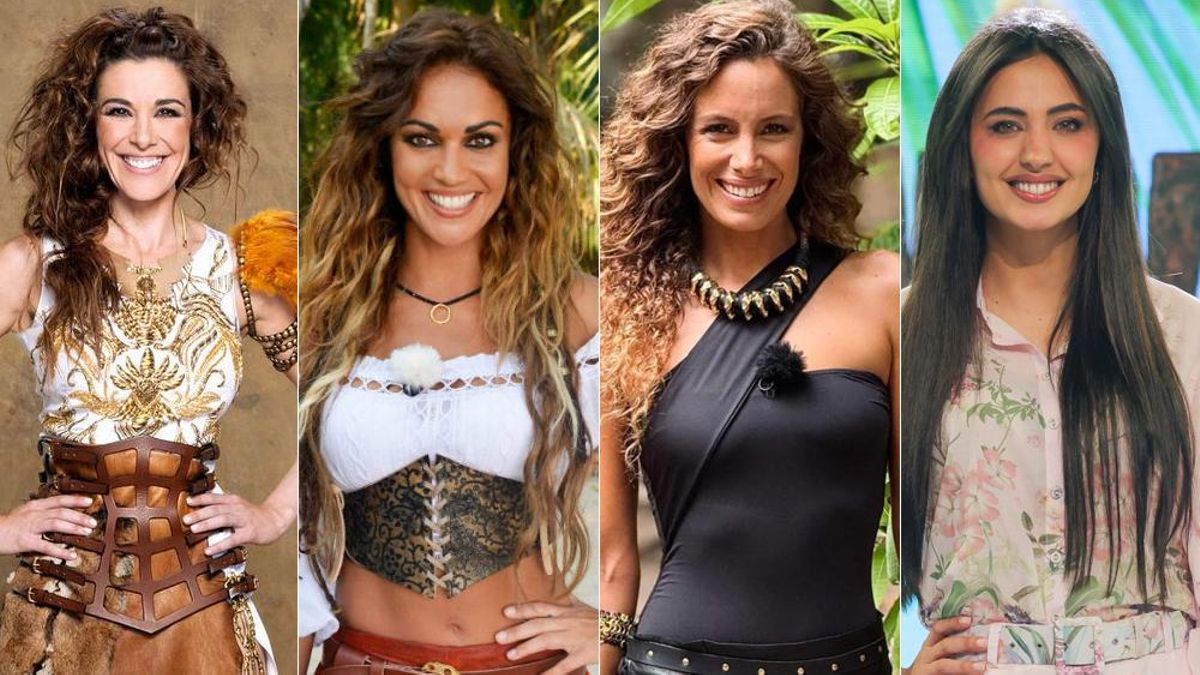 María Lamela, y sus predecesoras en el 'Supervivientes' de Telecinco