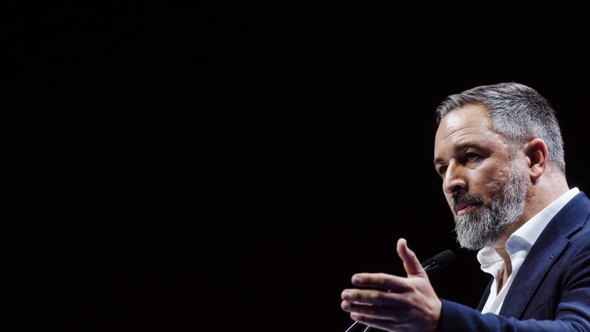 El presidente del Vox, Santiago Abascal.