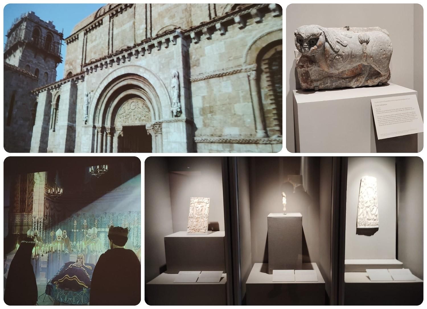 Imágenes de San Isidoro en construcción, el León del Louvre, entierro de Urraca y una colección de marfiles.