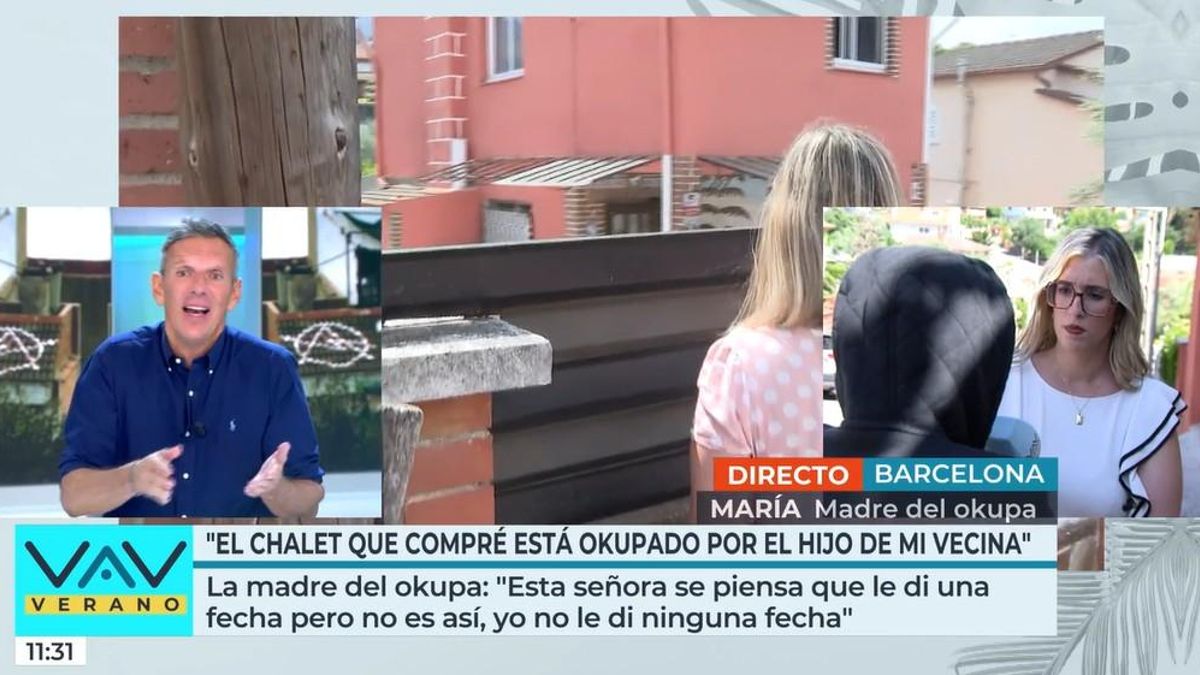 Joaquín Prat, en 'Vamos a ver durante la entrevista con la madre del okupa