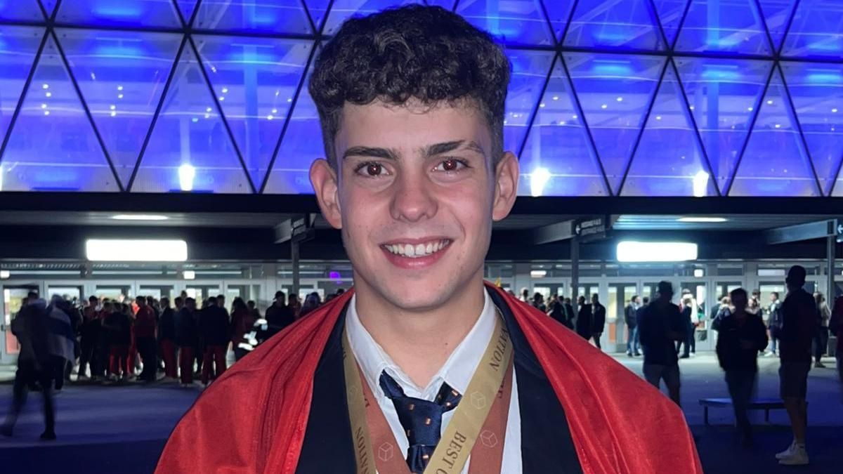 El zaragozano Alex Caro logra una medalla de bronce en el campeonato europeo de formación profesional
