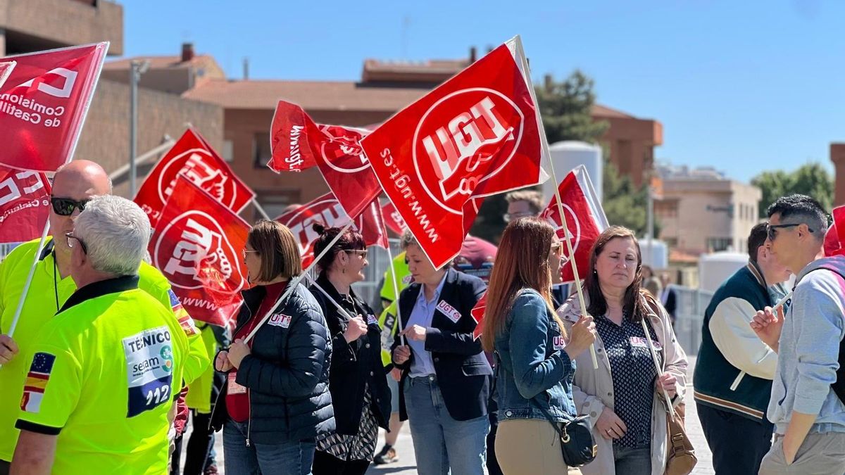 Protestas del personal del transporte sanitario en Castilla-La Mancha en mayo de 2025