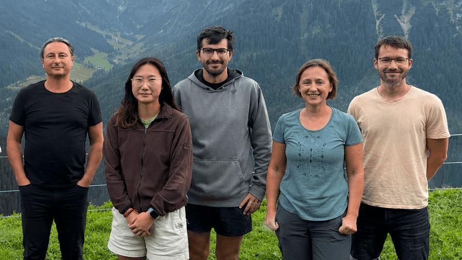Julien Javaloyes, Ruiling Weng, Jesús Yelo-Sarrión (UIN), Svletana Gurevich y Elías Koch.