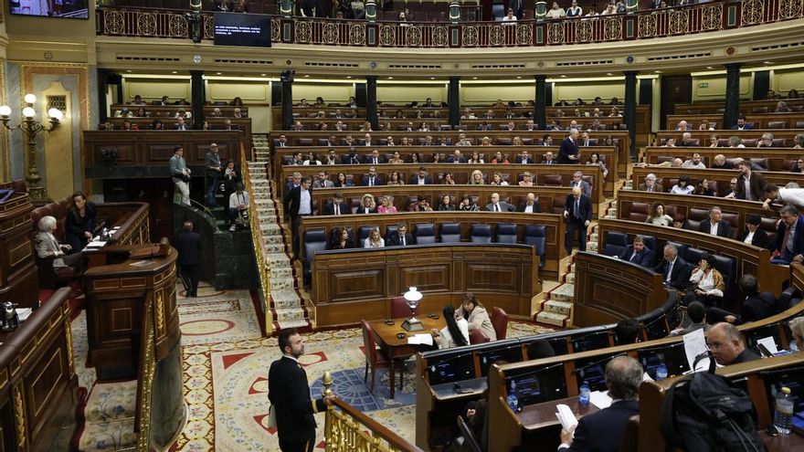 Imagen de archivo del hemiciclo del Congreso de los Diputados, en Madrid.