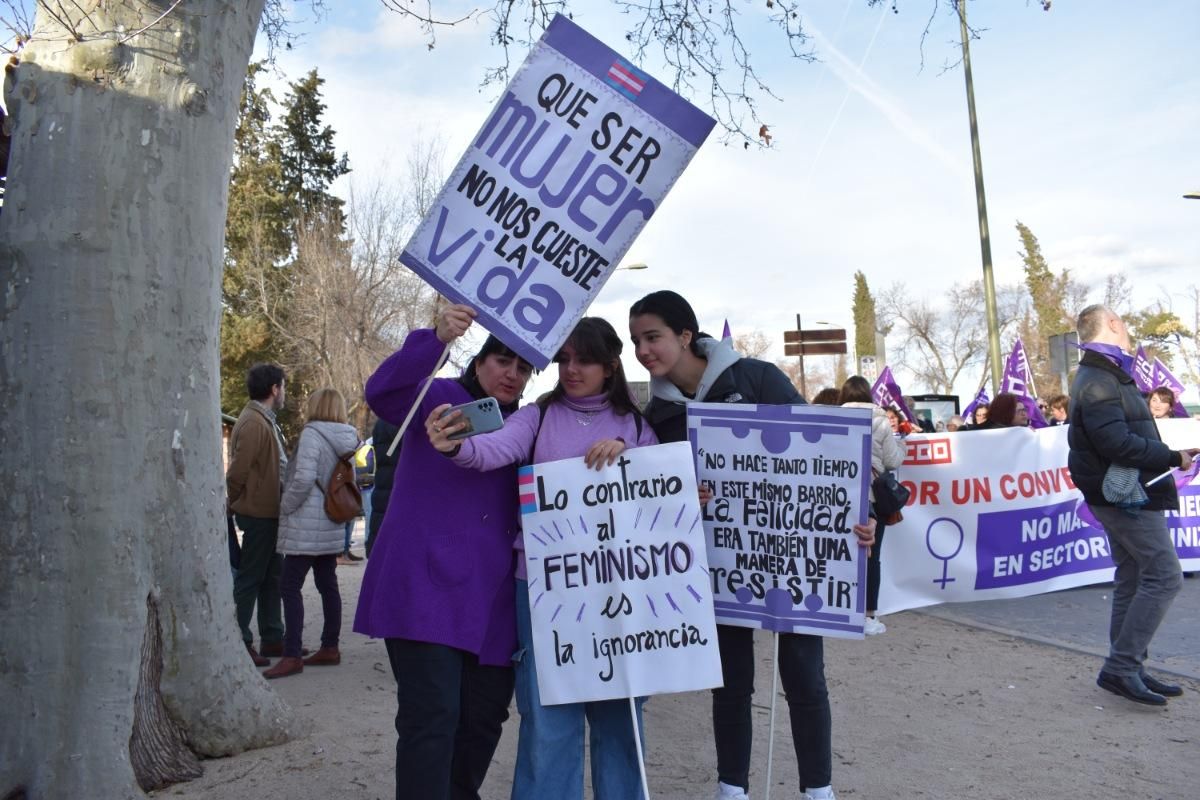 Manifestación de la Plataforma 8M de Toledo