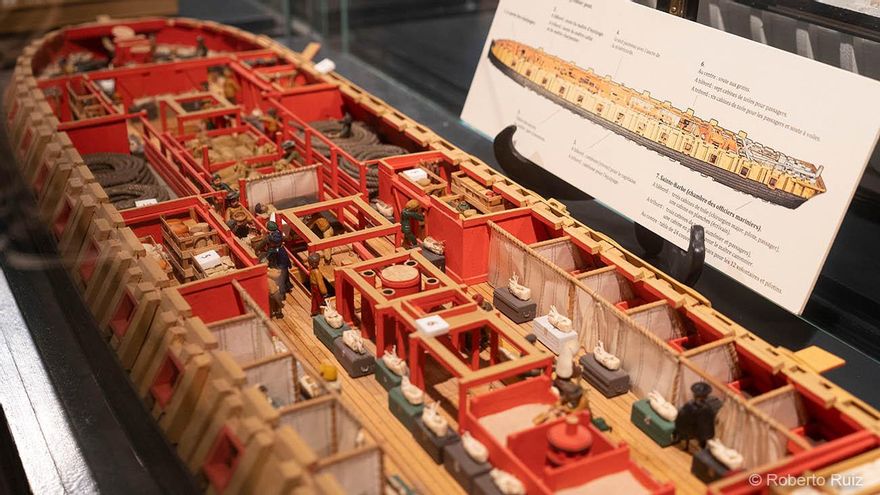 Detalle de los barcos de la Compañía de las Indias.