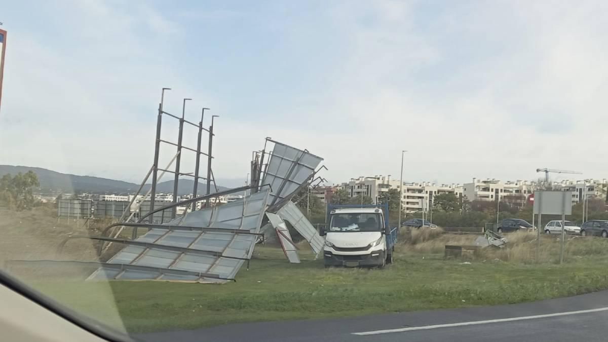 Las imágenes de los daños de la borrasca Kristin a su paso por Córdoba