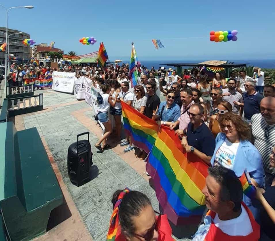 Marcha del 'Orgullo' celebrada este sábado en la Villa y Puerto de Tazacorte. LA PALMA AHORA