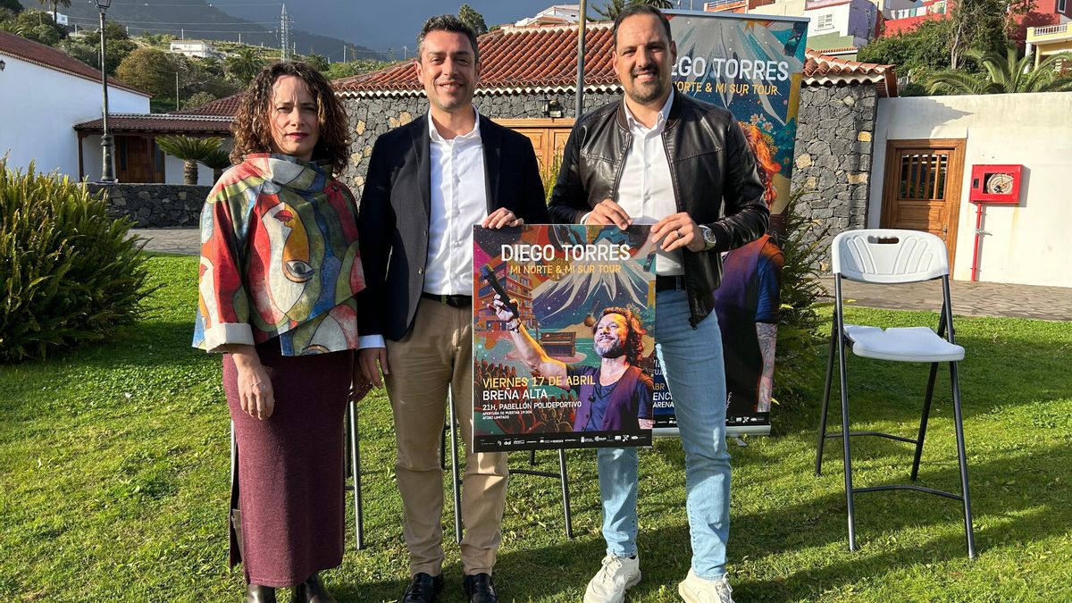 El cantante argentino Diego Torres actuará en Breña Alta con su nuevo álbum ‘Mi Norte y Mi Sur’