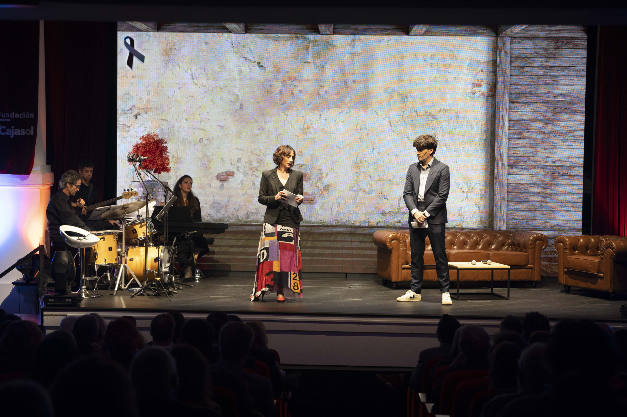 María Iglesias y Julio Muñoz, durante la presentación