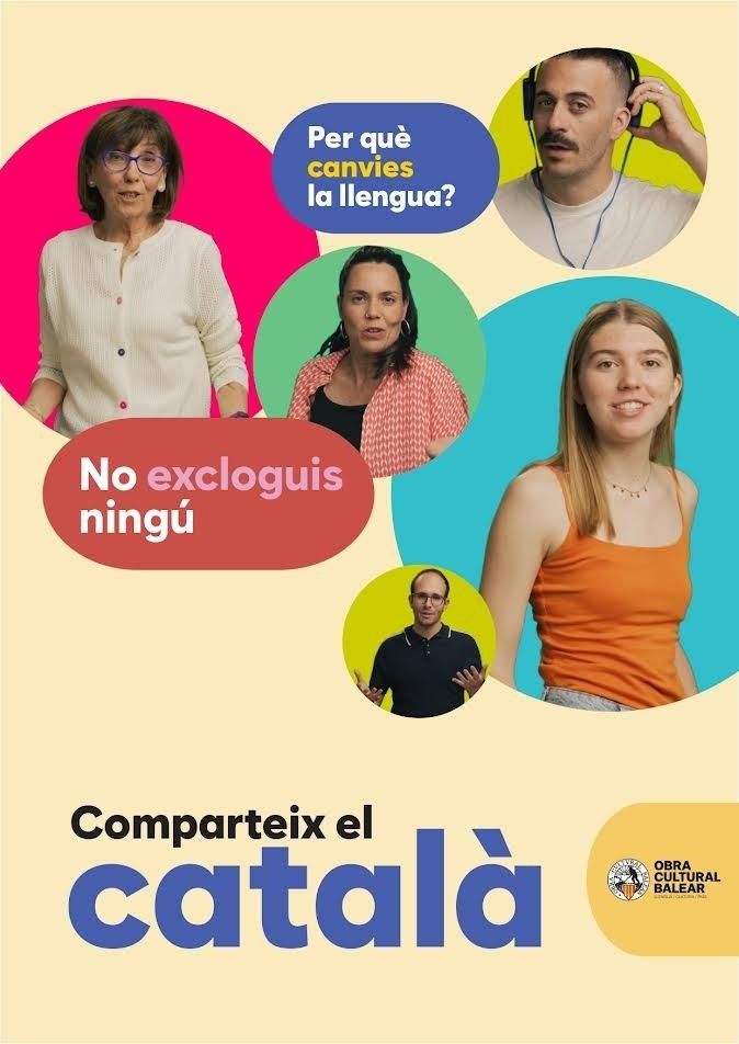 OCB presenta la campaña 'No excloguis ningú. Comparteix el català'.