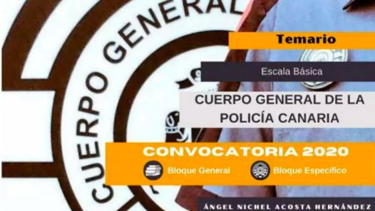 Portada del temario elaborado por Ángel Nichel Acosta y publicitado por la Academia Forma2.