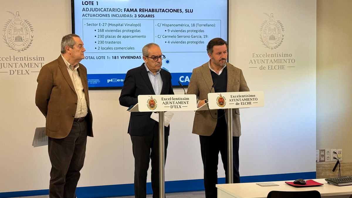 Elche preadjudica 240 viviendas del Plan ‘Casa Fácil’ entre críticas por los precios y el modelo de gestión