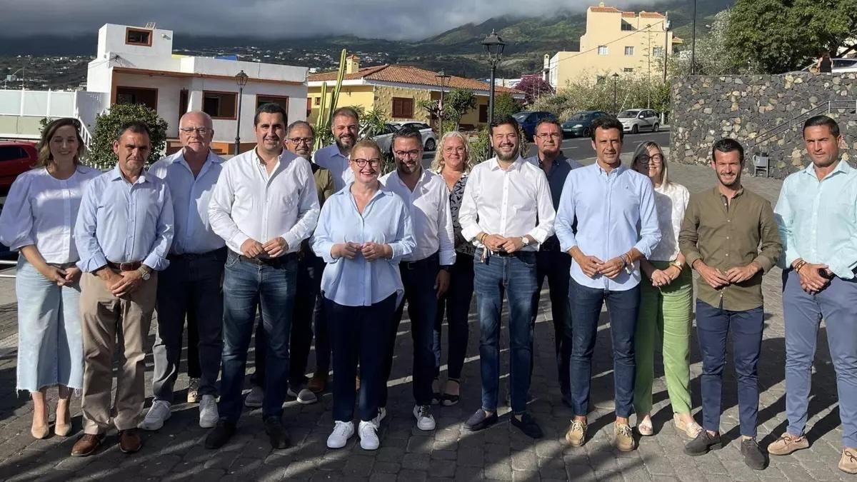 Imagen de archivo de dirigentes del PP de La Palma.