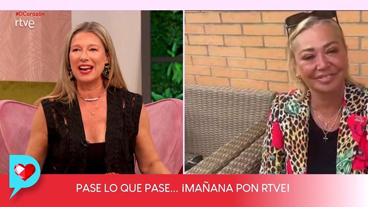 Anne Igartiburu y Belén Esteban en 'D Corazón'