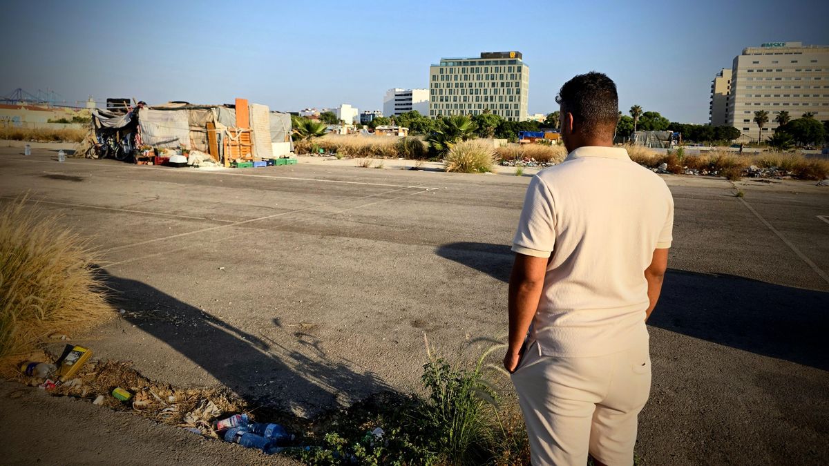 Azman, un chico que pasó vacaciones en España y que ahora vive en el circuito.