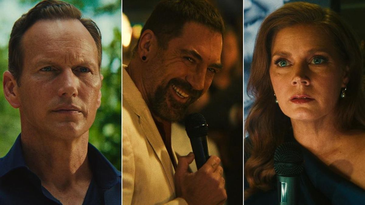 Patrick Wilson, Javier Bardem y Amy Adams en la serie 'El cabo del miedo'