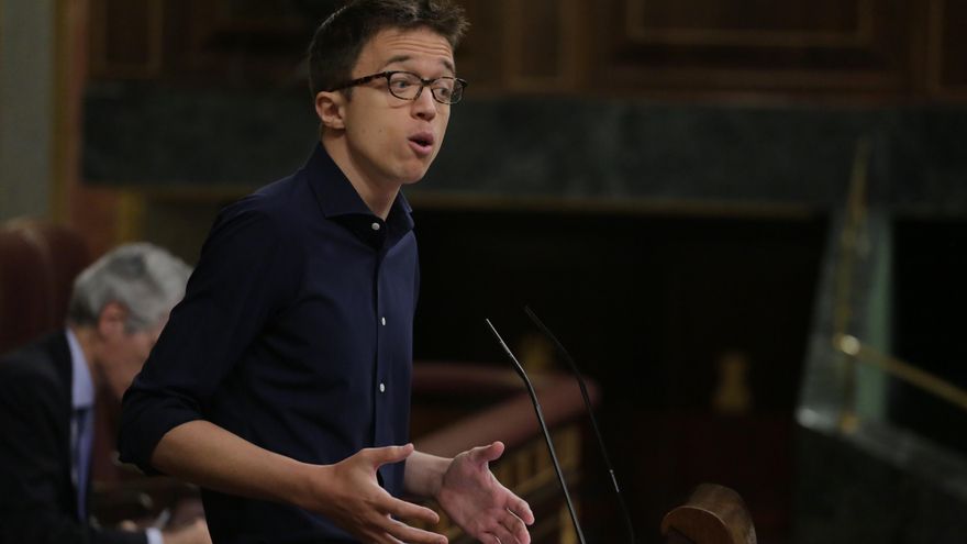 El portavoz de Más País, Íñigo Errejón, en el Congreso de los Diputados